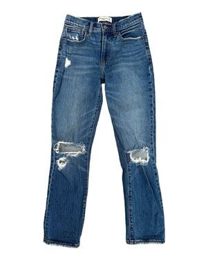 Abercrombie & Fitch Boyfriend Mid Rise Distressed Denim Jeans Women’s 24/00L